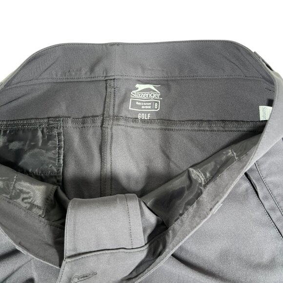 Slazenger Womens Dark Gray Lightweight Tapered Fit Golf Trousers Pants Size 8 - Picture 8 of 11